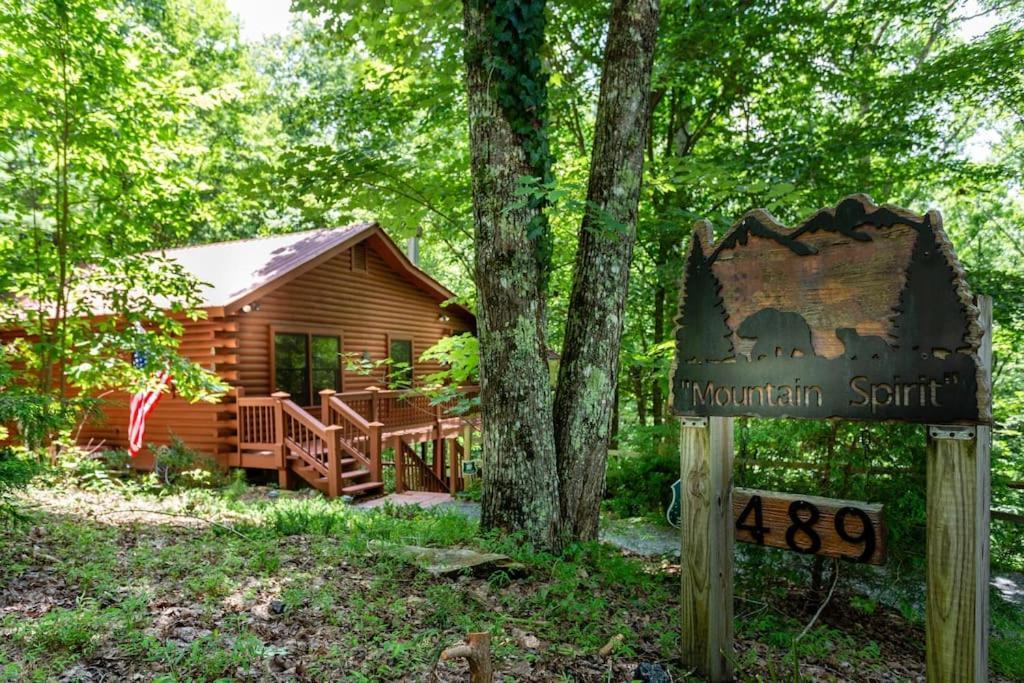 Villa Mountain Spirit Cabin - Fireplace And Hot Tub Blue Ridge Exterior foto