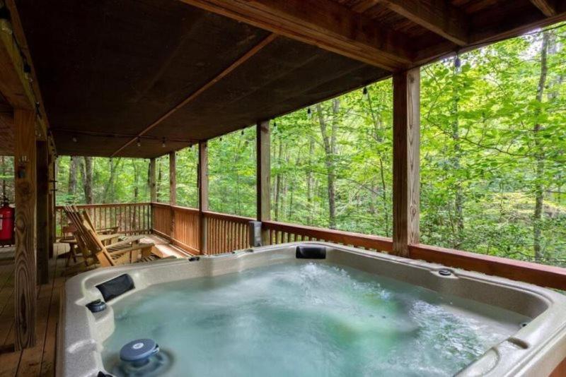 Villa Mountain Spirit Cabin - Fireplace And Hot Tub Blue Ridge Exterior foto