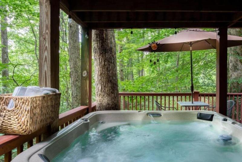 Villa Mountain Spirit Cabin - Fireplace And Hot Tub Blue Ridge Exterior foto
